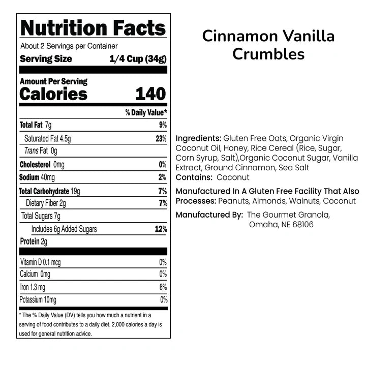 Cinnamon Vanilla Crumbles